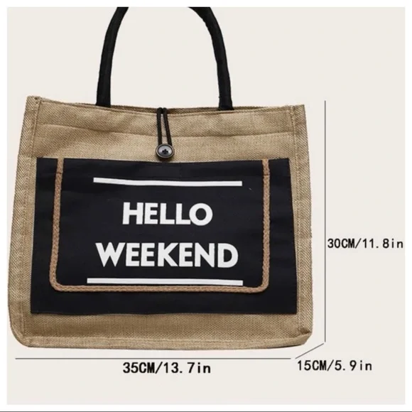 Boho Trendy Hello Weekend Bag! - Picture 6 of 6
